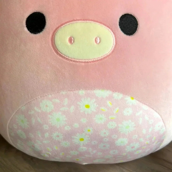 🦖🌸 🐷 Squishmallow NWT Peter the Pig Floral Belly 11 inch Easter 2023 🐷 🌸 - Picture 5 of 6